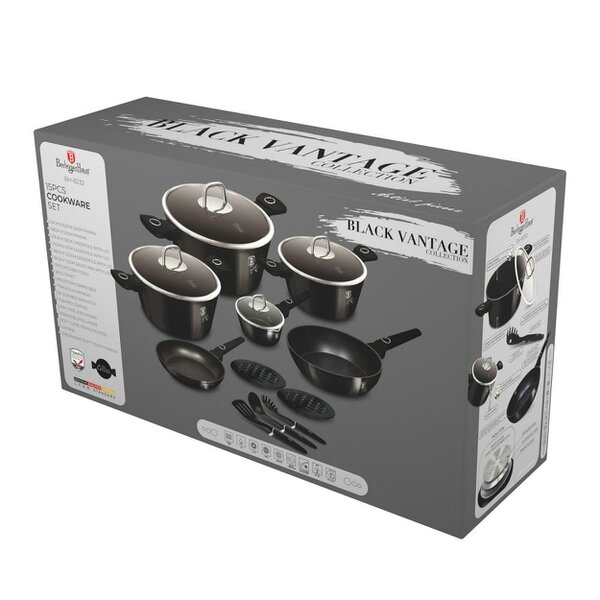 Berlinger Haus 15 pcs cookware set Berlinger Haus BH8232 Black