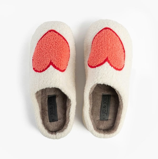 Jo & Joe AMOUR Womens Mule Slippers Cream