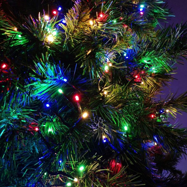 Samuel Alexander 480 LED 6.2m Premier Clusterbrights Indoor Outdoor Multifunction Mains Operated Christmas Cluster Lights with Timer in Multicoloured