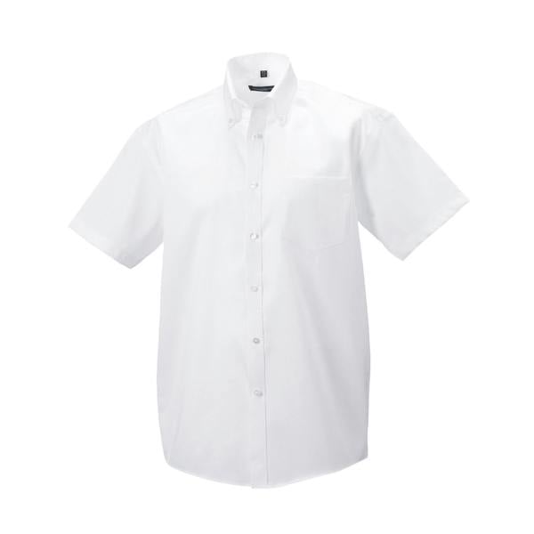 Russell Collection Mens Ultimate Non-Iron Short-Sleeved Shirt - White