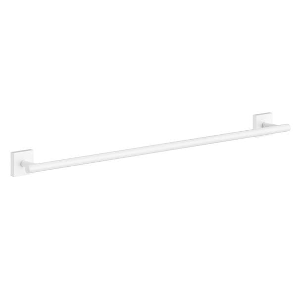 Matt white towel rail