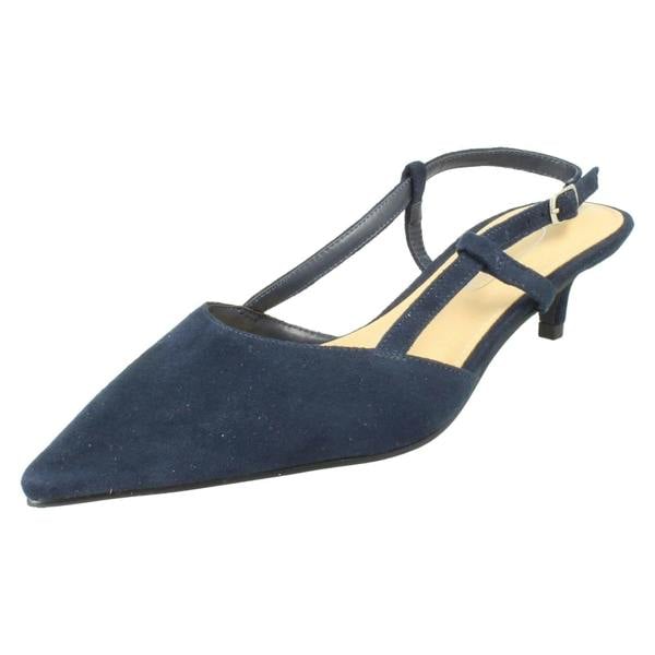 Spot On Ladies Spot On Pointed Slingback Shoes F00489