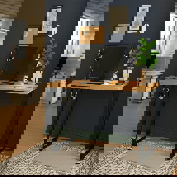 TRL Furniture Premium Solid Oak Standing Workstation