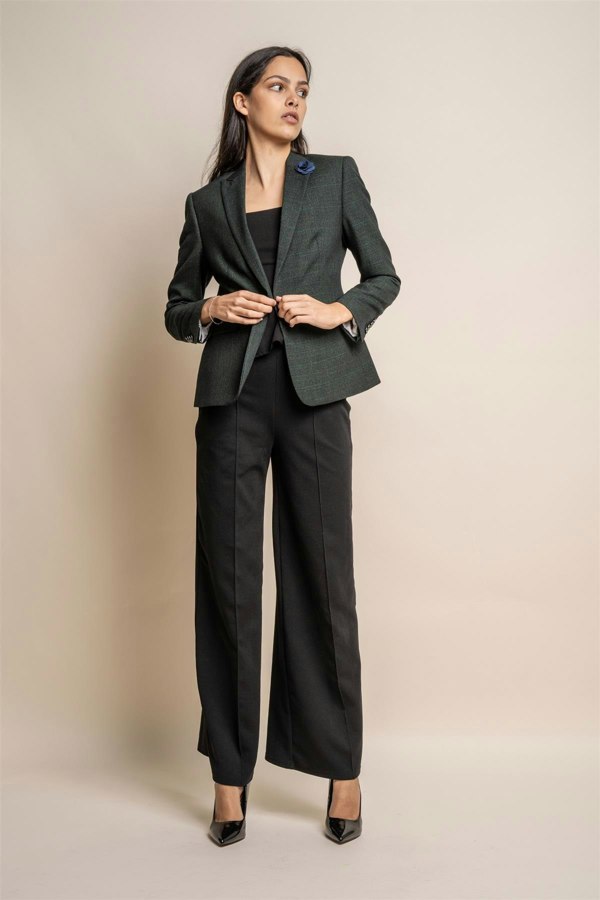 House of Cavani Ladies Caridi Olive Blazer