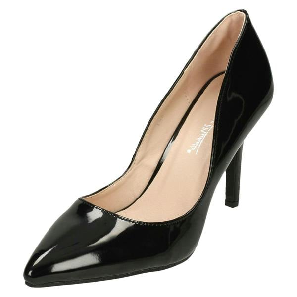 Anne Michelle Ladies Anne Michelle Pointed Toe Court Shoes