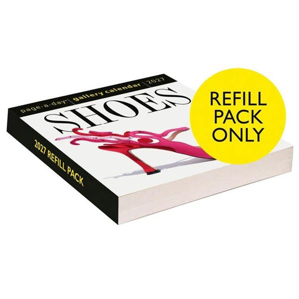 Shoes Gallery Refill Pack 2027, Desk Calendars, Day To View, Lifestyle, Gift