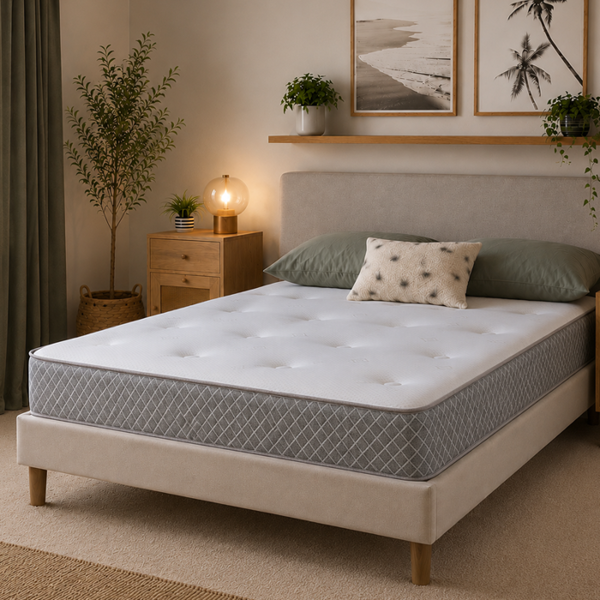 Starlight Beds Nebraska Tufted Hybrid Mattress - Soft Feel Cool Touch Quilted Sleep Surface