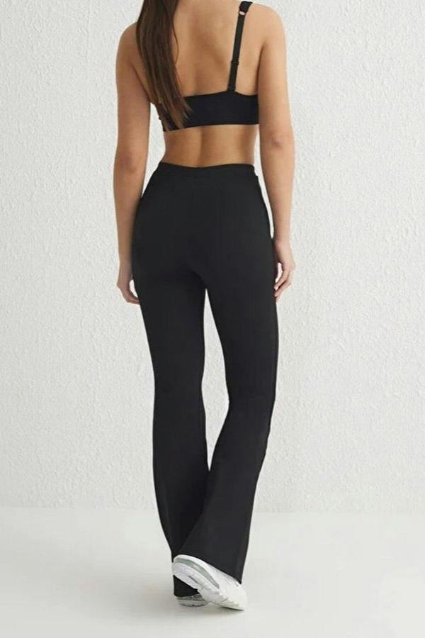 WOVCOR Scuba Fabric Knitted Jogger with Tie Detail