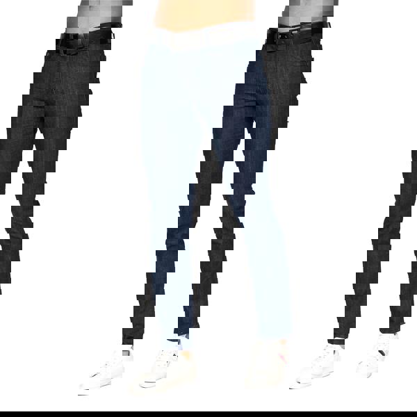 Crosshatch Mens Farrowed Stretch Jeans - Raw Wash - 