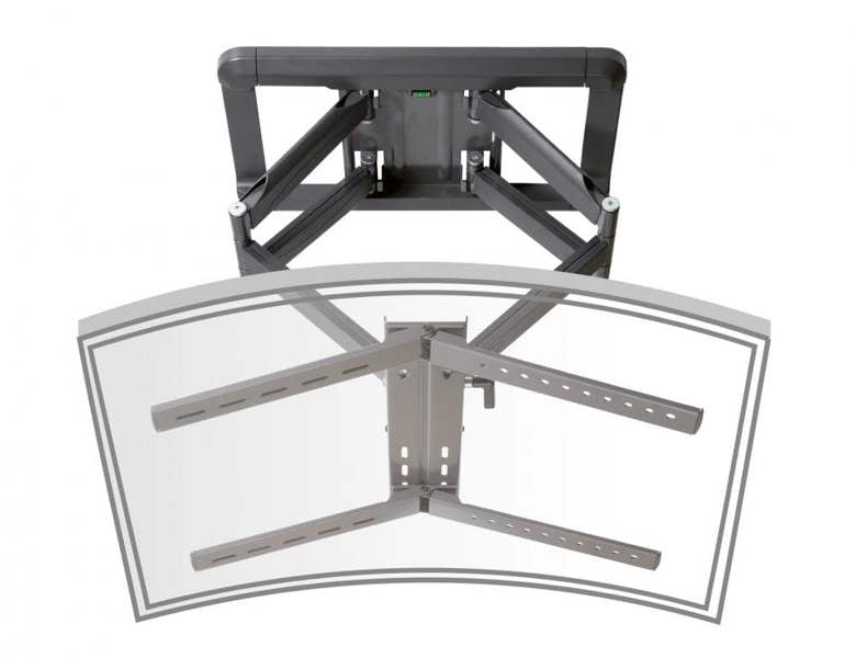 Intec Brackets TT37990 Swivel and Tilt TV Wall Bracket for Screens up to 85 Inch, VESA 600 x 400