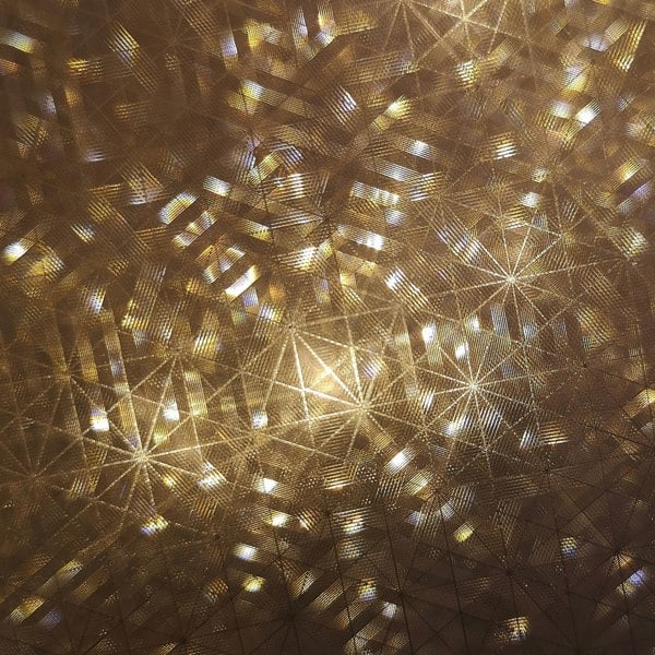 Samuel Alexander 45cm Premier Christmas Holographic Pyramid Silver Frame-16 Warm White Led