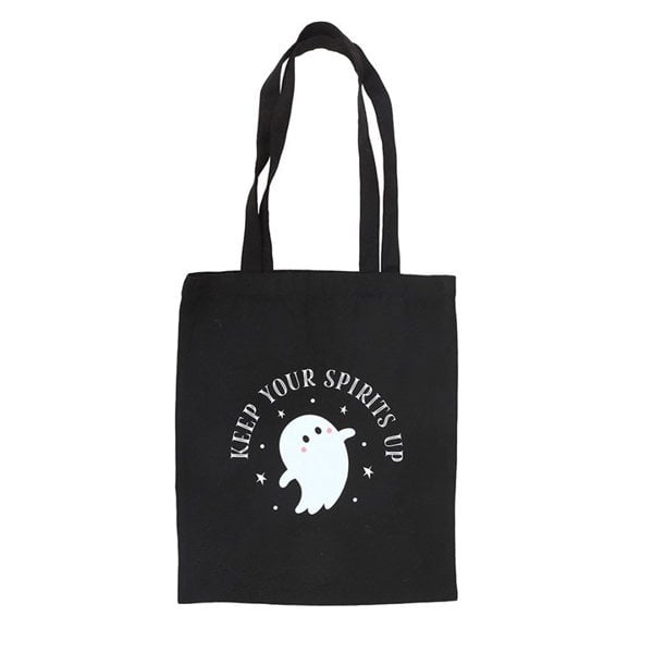 Serano Keep Your Spirits Up Ghost Polycotton Tote Bag