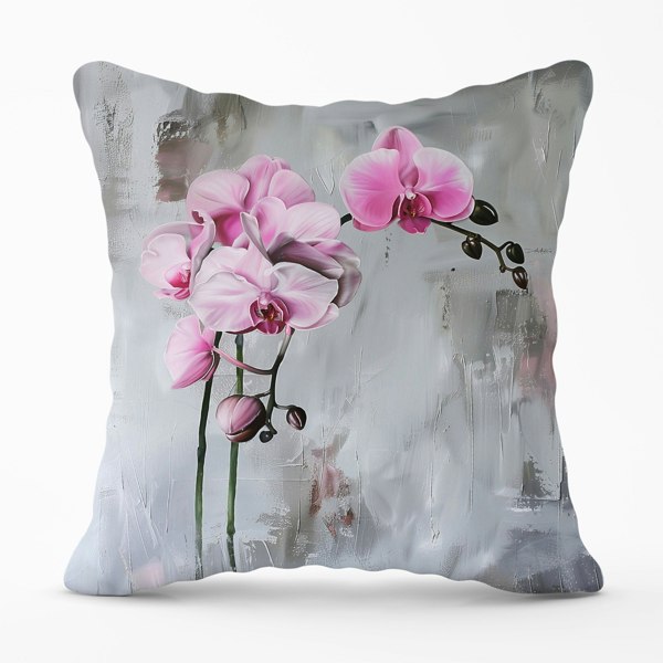 Warren Reed Pink Orchids Cushions