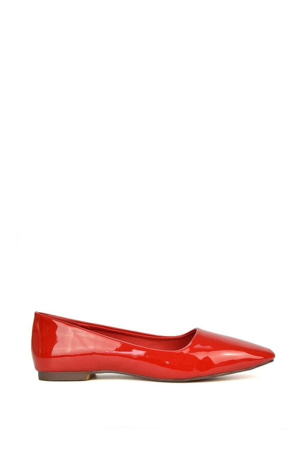 XY LONDON Square Toe Slip On Flat Heel Ballerina Pumps