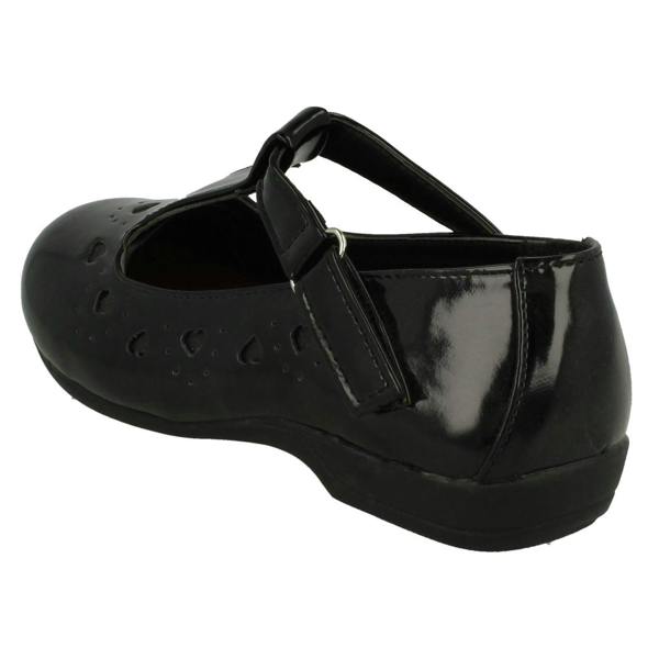 Spot On Girls Spot On Heart Detail T-Bar School Shoes