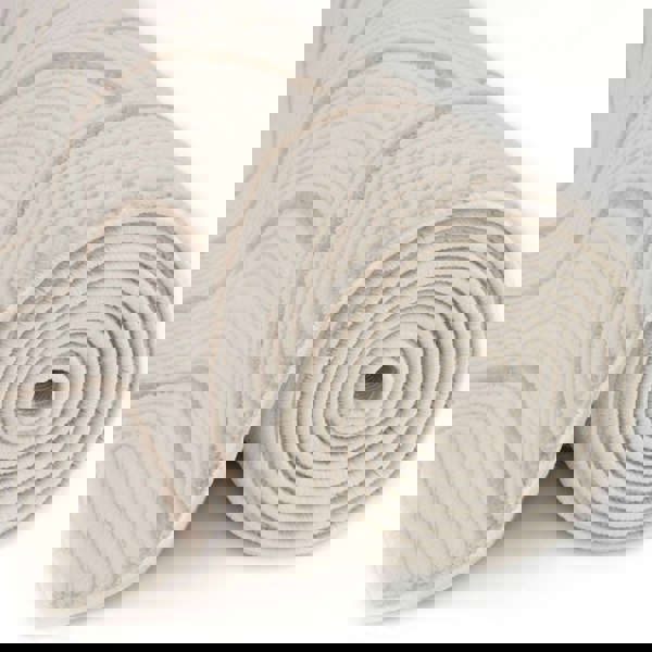 Living Room rug, beige-cream colours, geometric, practicality in mind, the rug is anti-allergic.