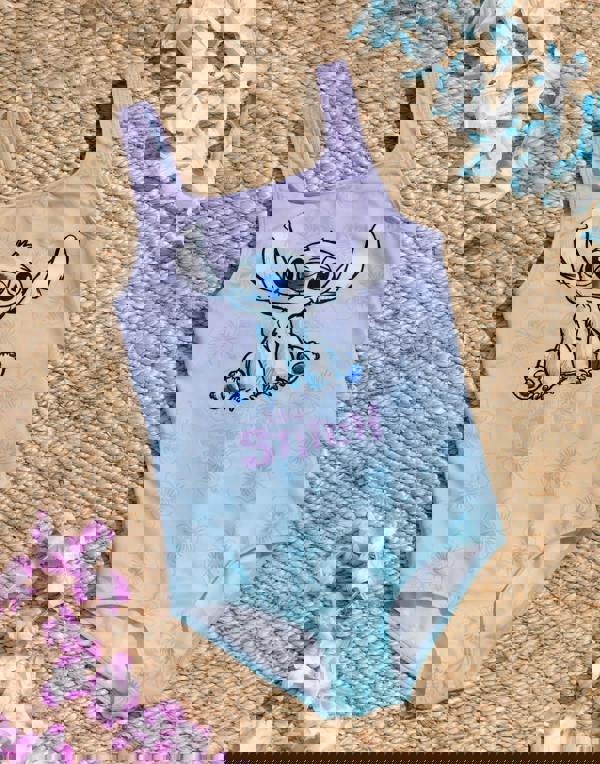 Disney Lilo & Stitch Girls Multicoloured Character 1 Piece Swimming Costume