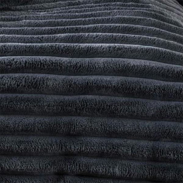 Big Cord Teddy Charcoal Duvet Cover Set