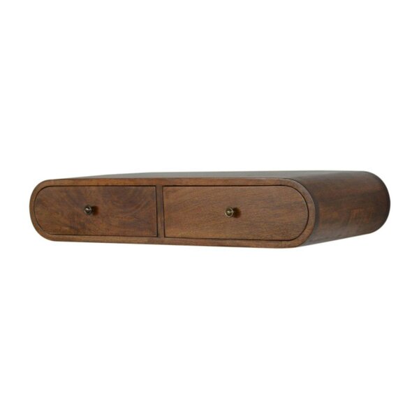 Wyld Haus Peschiera Floating Chestnut London Console 2 Drawers