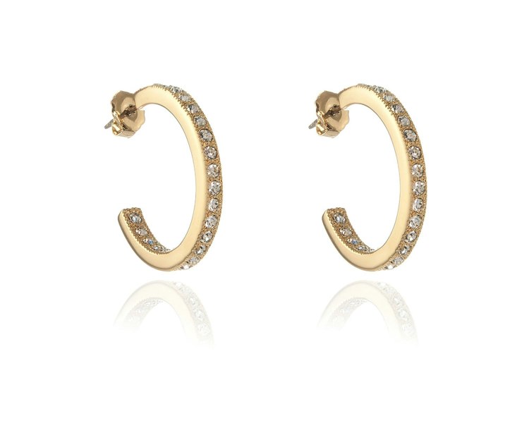 Cachet London Saga Large Gold Hoop Earrings
