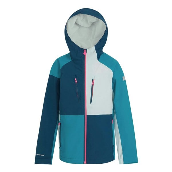 Regatta Childrens/Kids Highton V Full Zip Hoodie - Moroccan Blue/Tahoe Blue