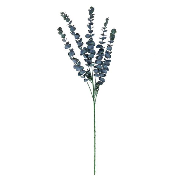 Wyld Haus Set of 3 Artificial Flowers Large Blue Eucalyptus Stems