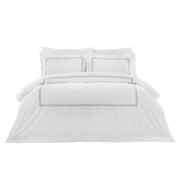 Riva Home Cleopatra Pillow Case - Silver - 