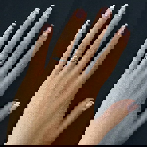 1888 Collection Platinum Princess Cut 0.25ct Diamond V-Shaped Solitaire Ring M94-B3