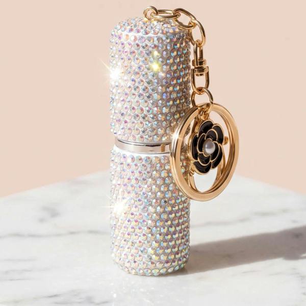 Love EMVY Crystal Effect Refillable Perfume Atomiser Keyring