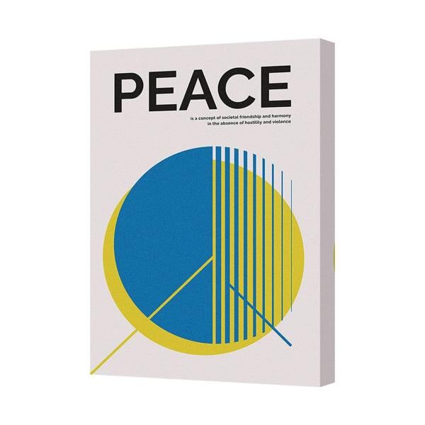 Benjamin Tate Design Peace Abstract Art Canvas Print 8065 Modern Wall Decor
