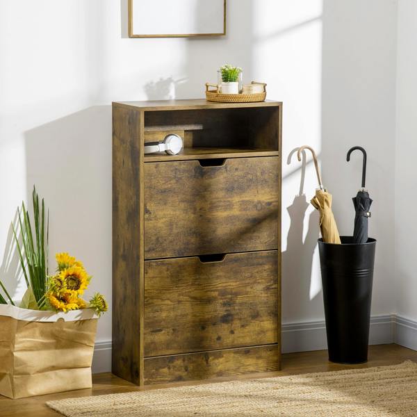Flip-down Shoe Cabinet
