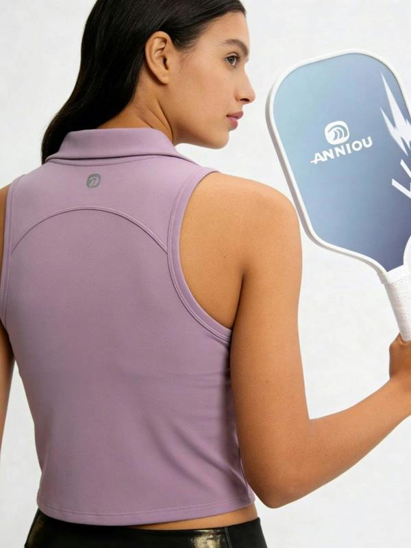 Anniou Sleeveless Pickleball Polo Top