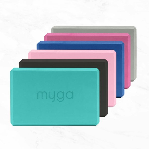 Myga Foam Yoga Block - 6 Colours Available