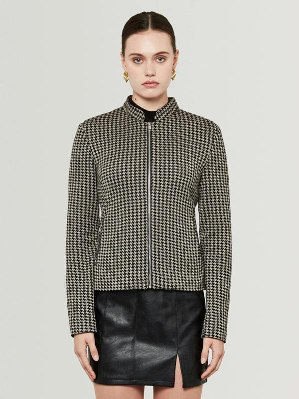 Knit Jacket Black & Grey