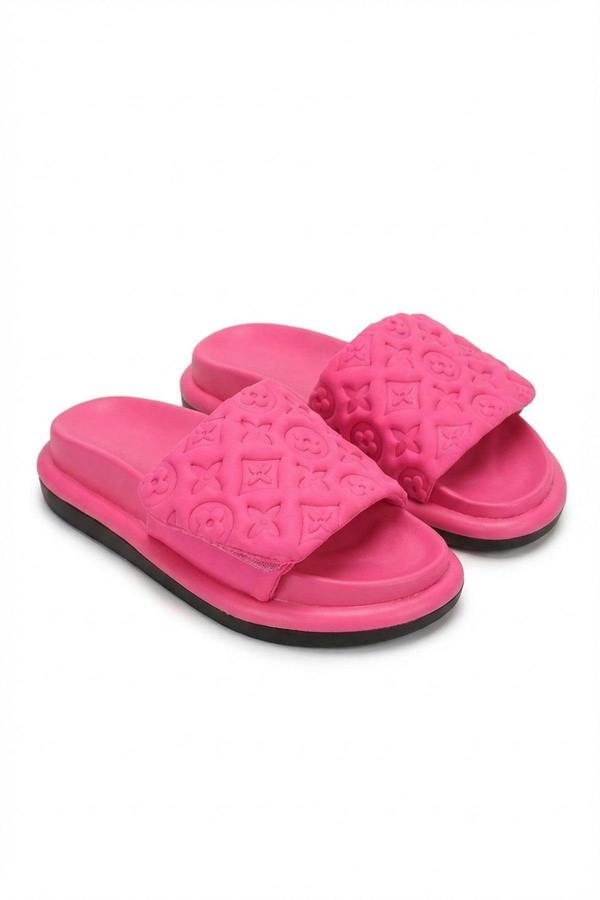 Josie Flatform Sandals - Fuschia_wb