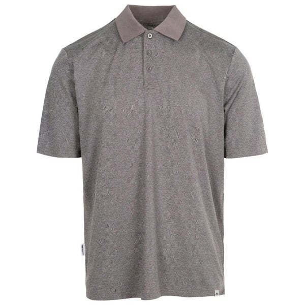 Trespass Mens Gedding Polo Shirt - Dark Grey Marl