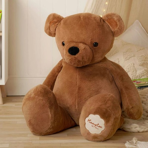 T. H. Baker Softies Hampton Giant Plush Brown Teddy Bear SOF163