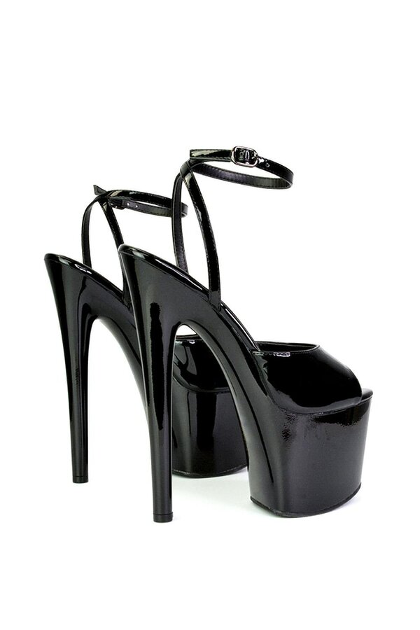 XY LONDON Strappy Peep Toe Stiletto High Heel Platform Shoes