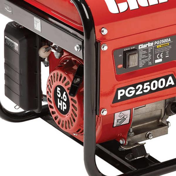 Clarke International Clarke PG2500A EURO5 2.2kVA 230V Open Frame Petrol Generator
