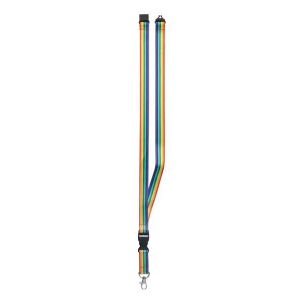 MidOcean Bowyard Rainbow RPET Lanyard - Multicoloured - 