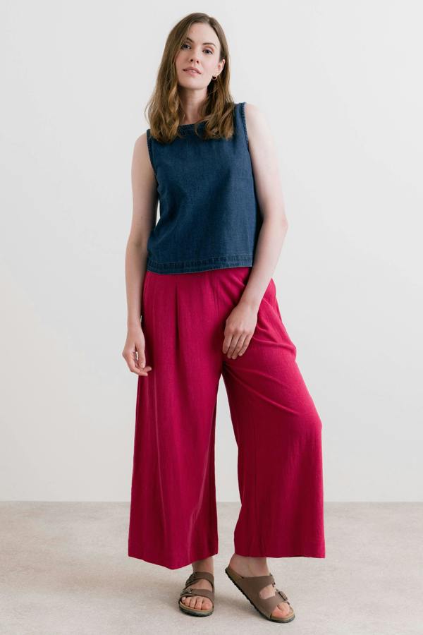 Lily & Me Cora Denim Button Back Vest
