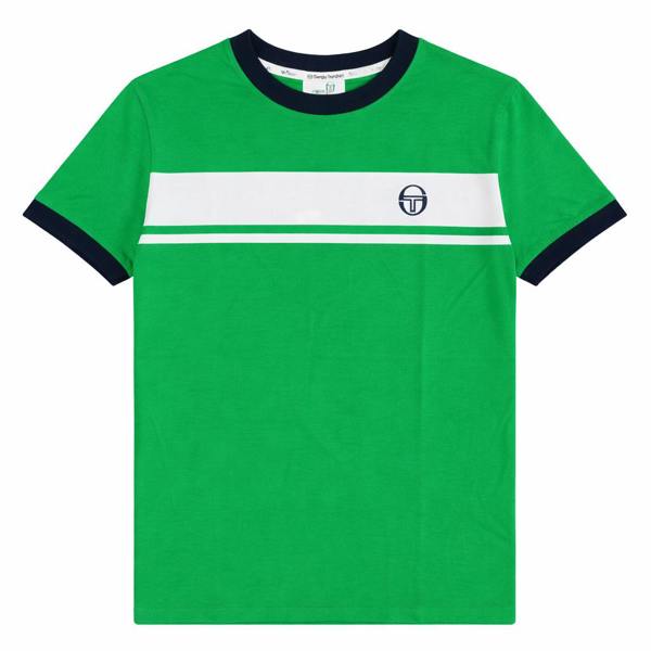 Sergio Tacchini Master T-Shirt Fern Green/White/Maritime Blue