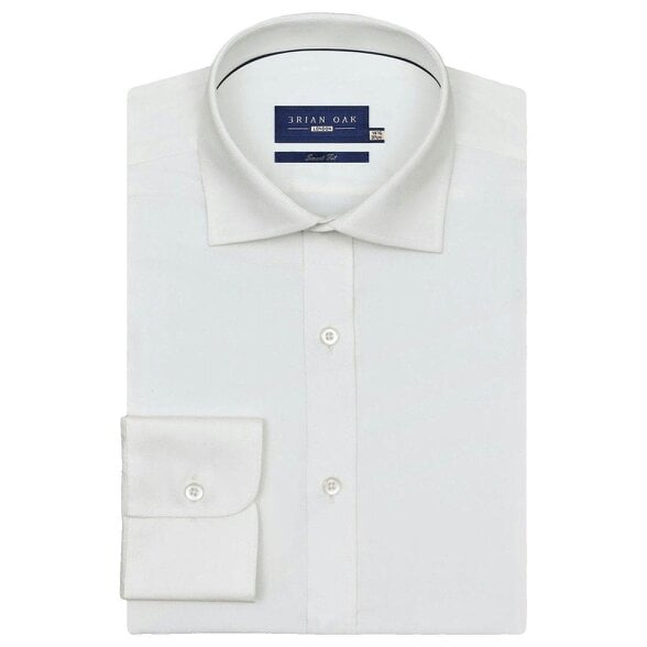 Men's Luxury Off White Twill Shirt