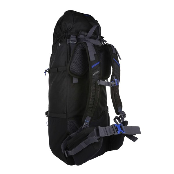 Regatta Blackfell III 60+10L Expandable Rucksack - Black/Surfspray Blue