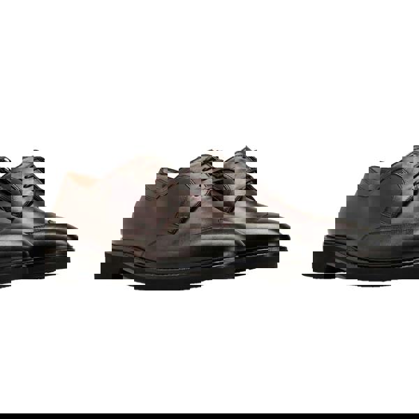 Boss Mens Jerrard Leather Derby Shoes - Dark Brown - 