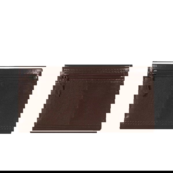 Assots London 'CLAIRE' Brown Polished VT Vintage Leather Flap Over Purse