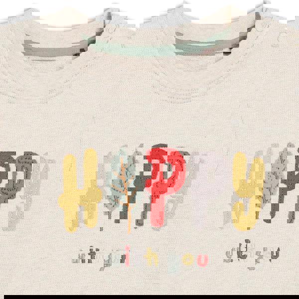 Mini Cuddles Baby Unisex Graphic Printed Sweatshirt, White