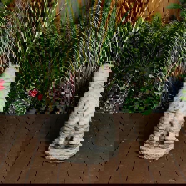 Stone Cast Large Hippo Ornament 