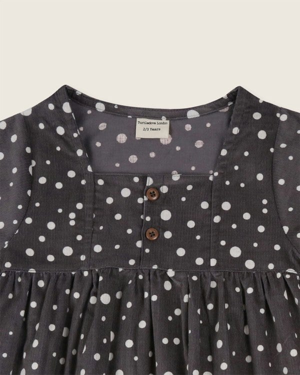 Grey Abstract Spot Print Dress - image 3