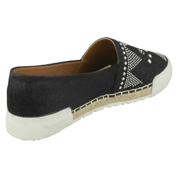 Savannah Ladies Savannah Rope Edge Espadrilles